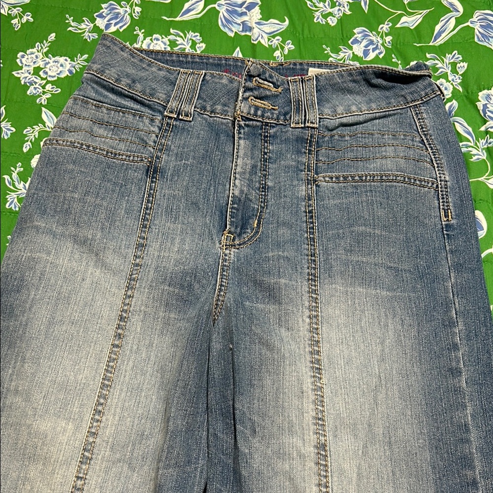 Stylish High Rise Blue Jeans